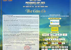 THƯ CẢM ƠN QUÝ NHÀ TÀI TRỢ ĐÃ ĐỒNG HÀNH CÙNG CLB TRONG CHƯƠNG TRÌNH GOLF VREC & HREC PRESIDENTS CUP 2025 SWINGS FOR CHARITY