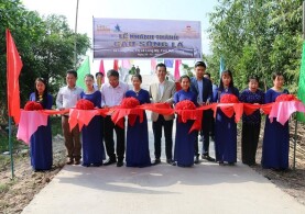 CÂU LẠC BỘ BẤT ĐỘNG SẢN TP.HCM (HREC) TÀI TRỢ XÂY HAI CÂY CẦU NÔNG THÔN Ở HẬU GIANG