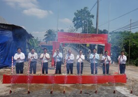 LỄ KHỞI CÔNG CẦU PHÚ VĨNH TẠI TỈNH AN GIANG KINH PHÍ HƠN 1 TỶ ĐỒNG