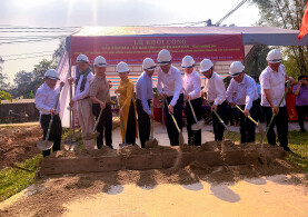 LỄ KHỞI CÔNG CẦU XÓM 6 TẠI HUYỆN NAM ĐÀN TỈNH NGHỆ AN KINH PHÍ HƠN 500 TRIỆU ĐỒNG