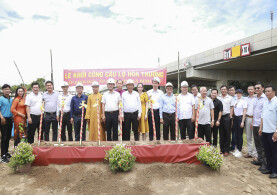 CLB BẤT ĐỘNG SẢN VIỆT NAM (VREC) VÀ CÂU LẠC BỘ BẤT ĐỘNG SẢN TP. HỒ CHÍ MINH (HREC) ĐÃ TỔ CHỨC LỄ KHỞI CÔNG CẦU LỘ HÒA THƯỢNG VỚI TỔNG KINH PHÍ GẦN 1 TỶ ĐỒNG