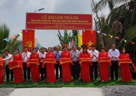 CHƯƠNG TRÌNH KHÁNH THÀNH 3 CÂY CẦU DÂN SINH TẠI 2 HUYỆN THỦ THỪA & HUYỆN CHÂU THÀNH TỈNH LONG AN