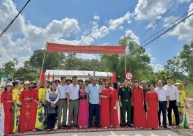 KHÁNH THÀNH CẦU XÓM SÁU TẠI HUYỆN NAM ĐÀN TỈNH NGHỆ AN KINH PHÍ XÂY DỰNG GẦN 1 TỶ ĐỒNG