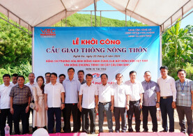 VREC KHỞI CÔNG CẦU GIAO THÔNG NÔNG THÔN TẠI TỈNH NGHỆ AN KINH PHÍ HƠN 1 TỶ ĐỒNG